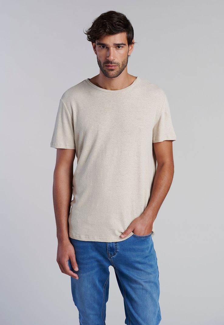 Polera Lino Albany Sand Beige S