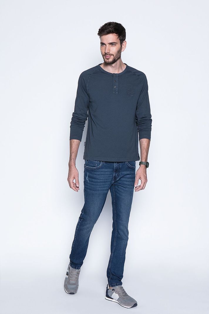 Polera Florida Blue-3