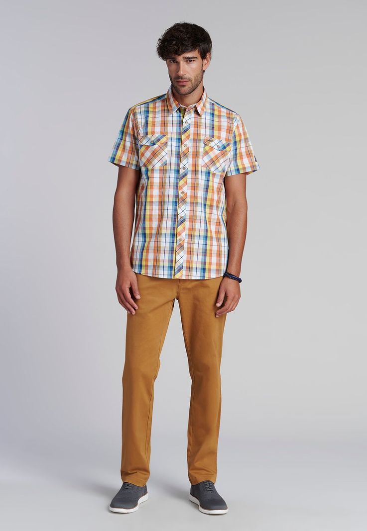 Camisa Checkered  Toronto Fj Yellow-1