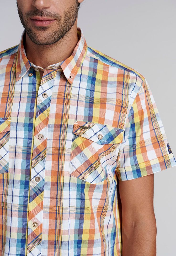 Camisa Checkered  Toronto Fj Yellow-2