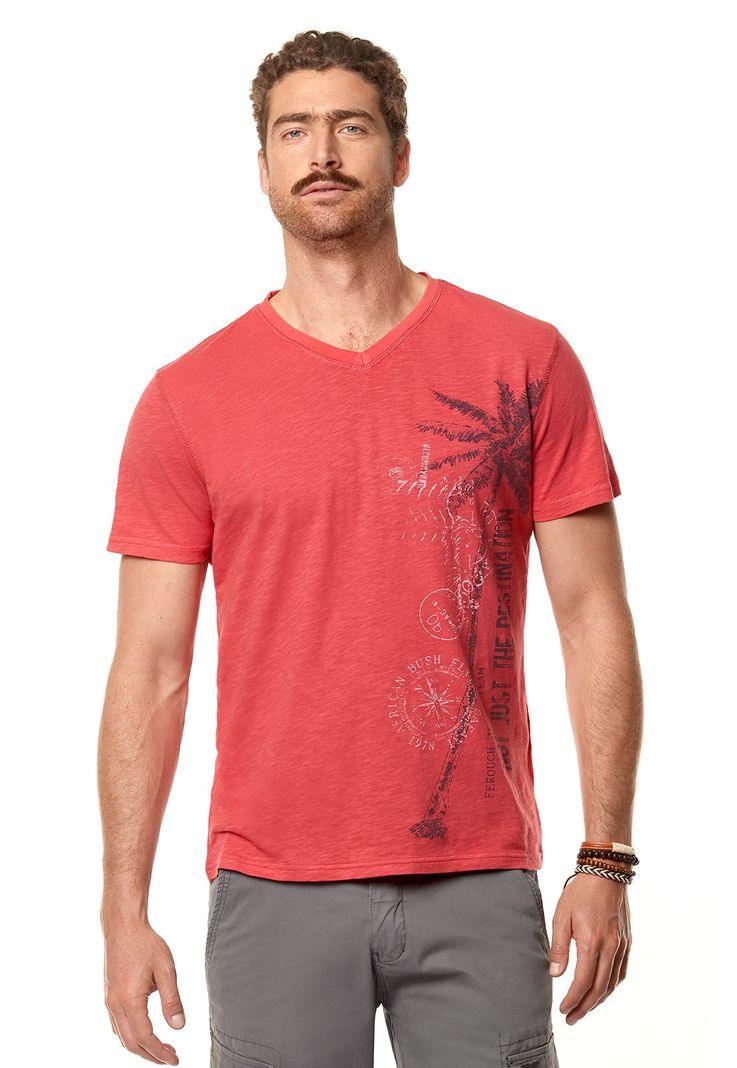Polera Naples Dk Red Rojo S
