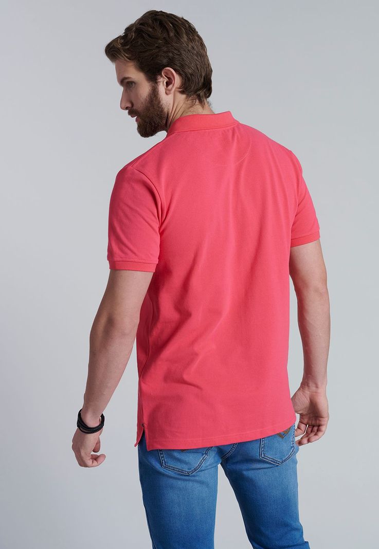 Polera Basica Pique Coral-3