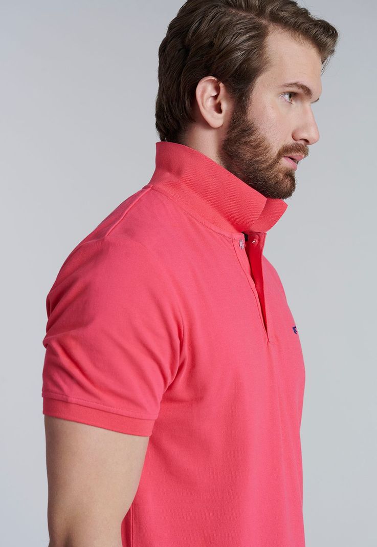 Polera Basica Pique Coral-4