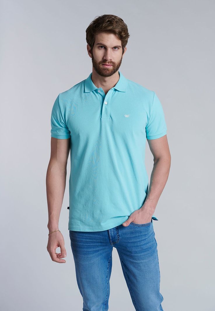 Polera Basica Pique Lt Turquoise-0