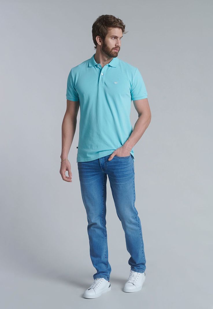 Polera Basica Pique Lt Turquoise-1