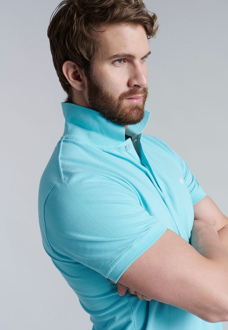 Polera Basica Pique Lt Turquoise-4