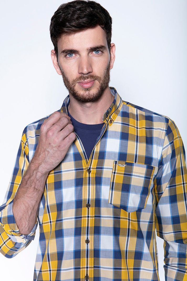 Camisa Check Colorado Fj Mustard-2