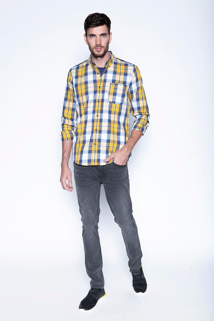 Camisa Check Colorado Fj Mustard-3