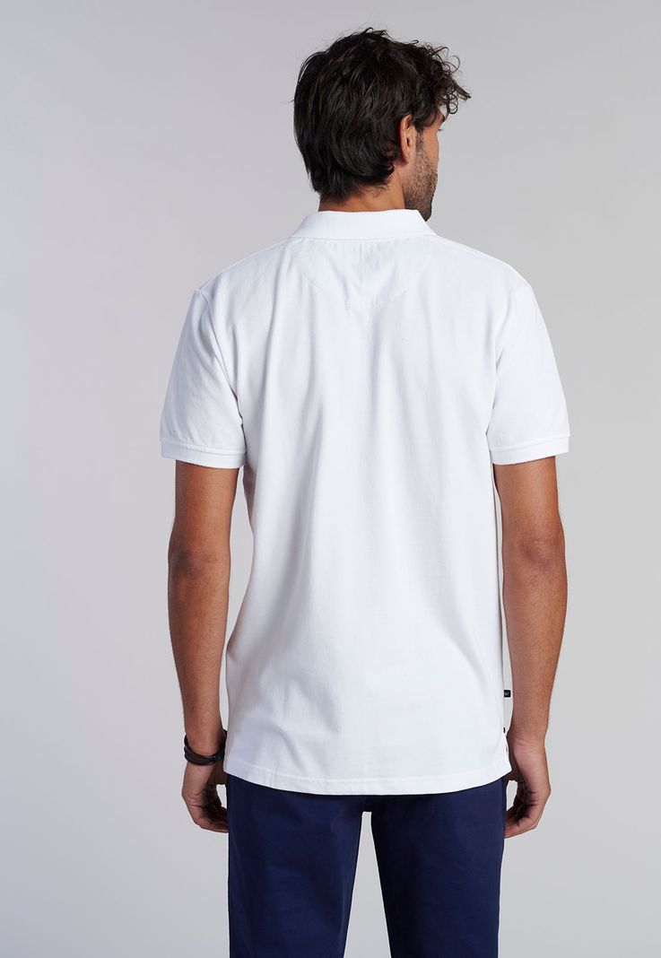 Polera Basica Pique White-3
