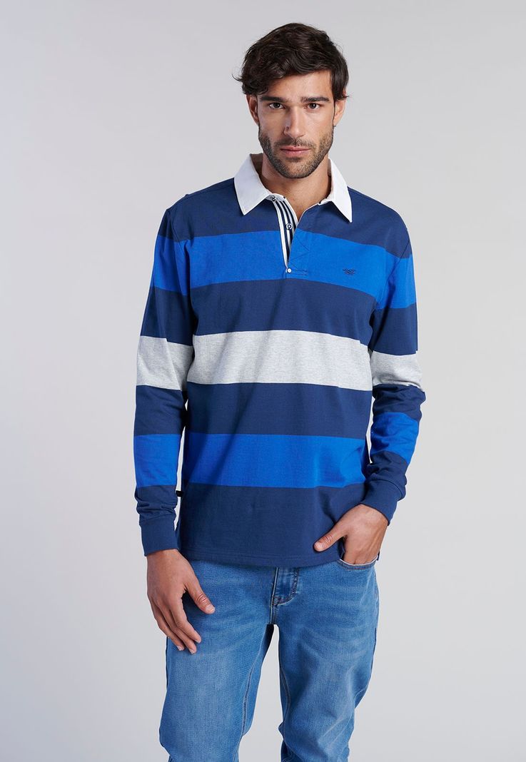 Polera Rugby Rayas Newark Navy-0