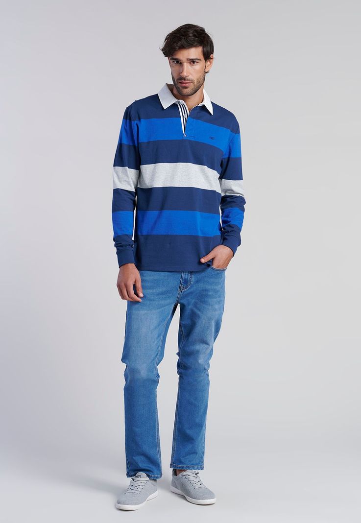Polera Rugby Rayas Newark Navy-1