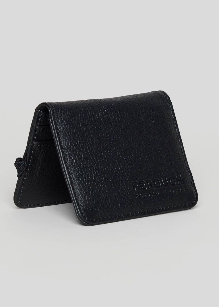 Billetera Cuero Kansas Black Negro