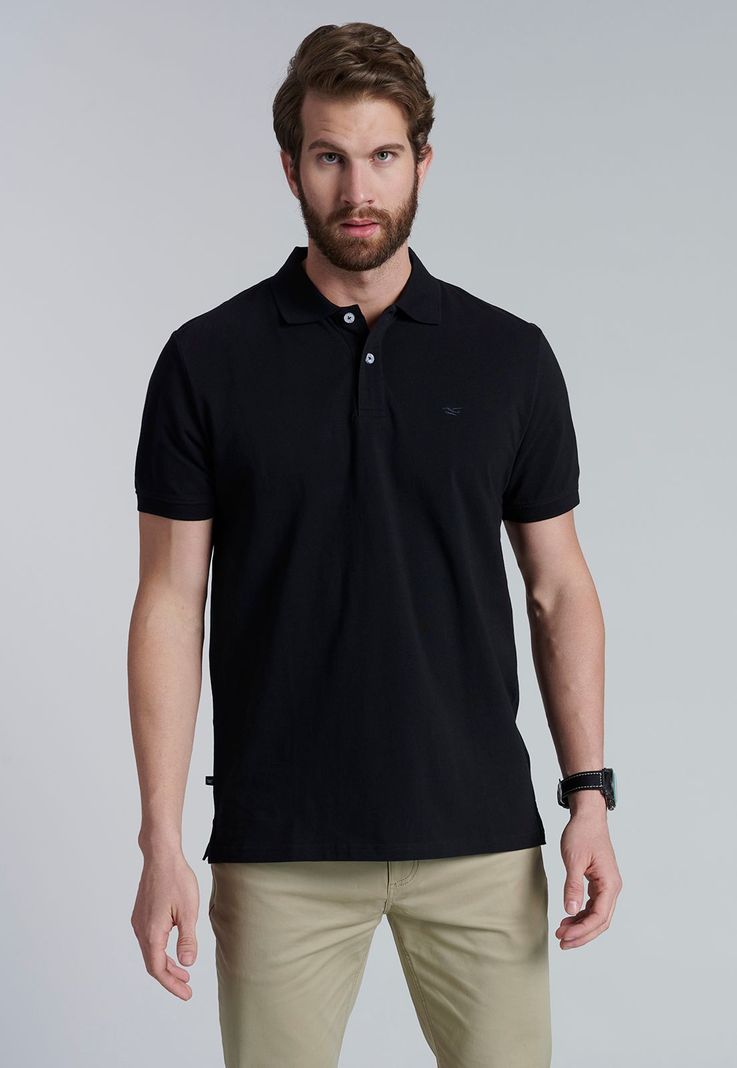 Polera Basica Pique Black-0