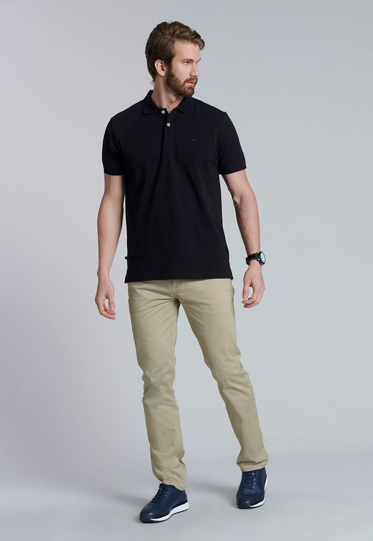 Polera Basica Pique Black-1