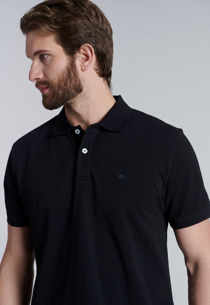 Polera Basica Pique Black-2
