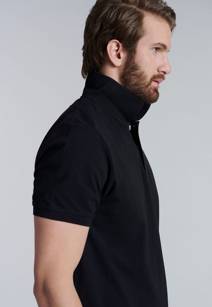 Polera Basica Pique Black-4