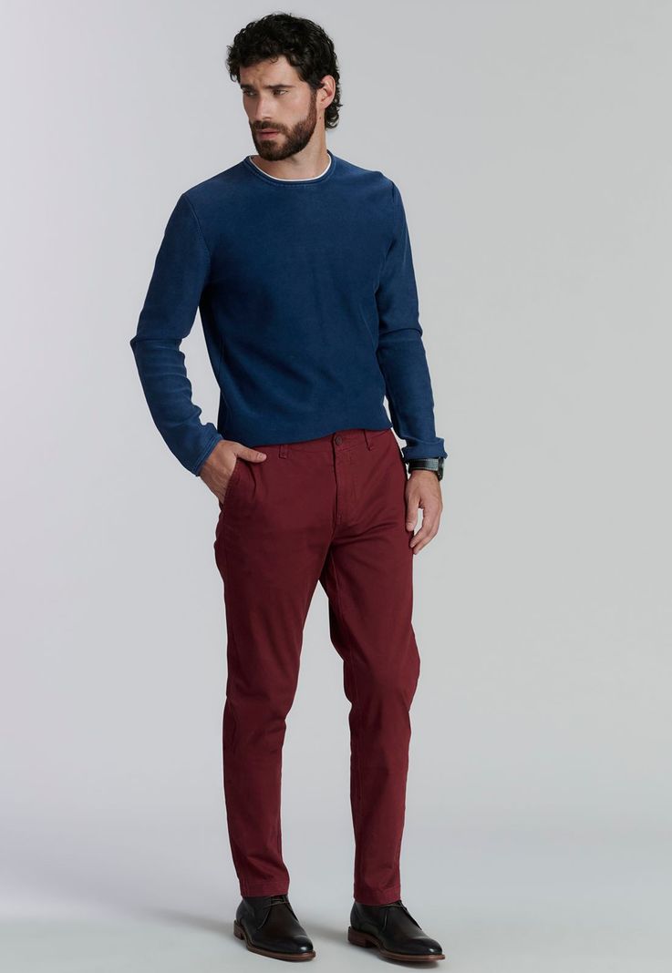 Pantalón Lowell Fr Burgundy-1