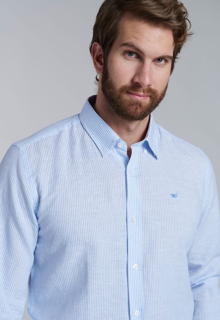 Camisa Listada Sport F Sky-2
