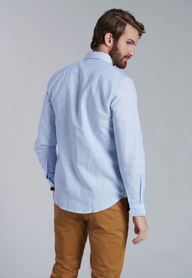 Camisa Listada Sport F Sky-3