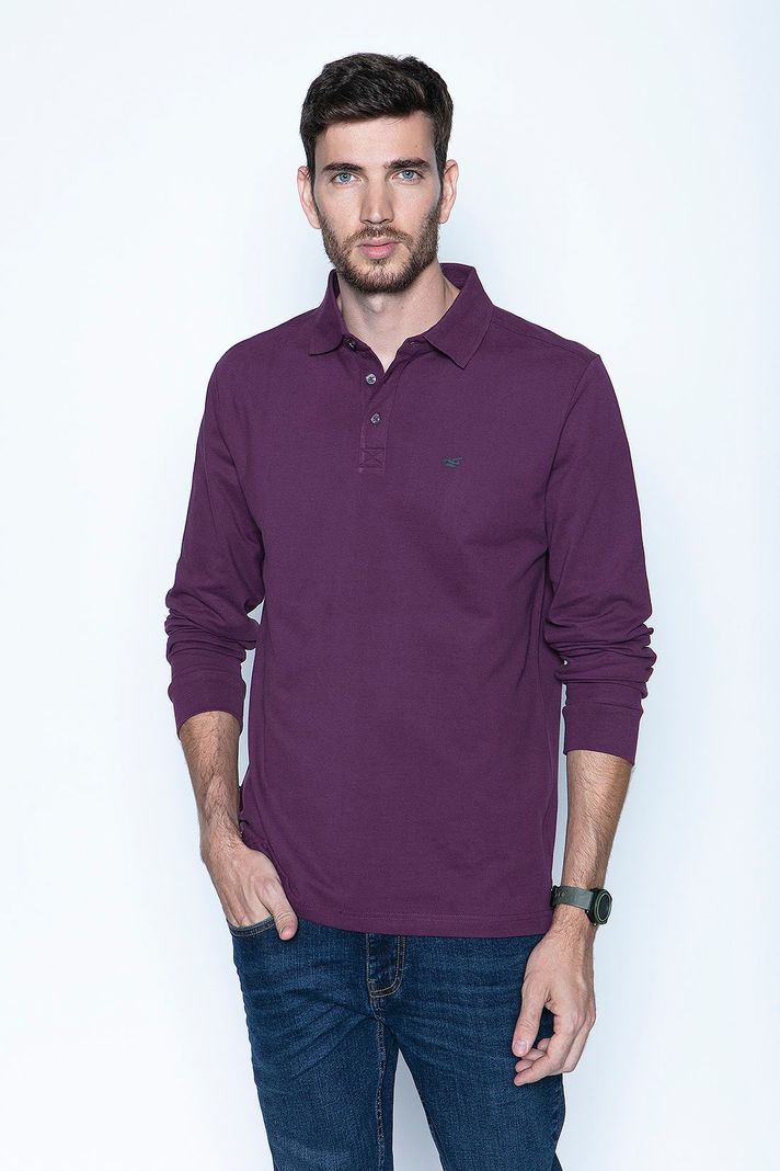 Polera Polo Ml Grape-0