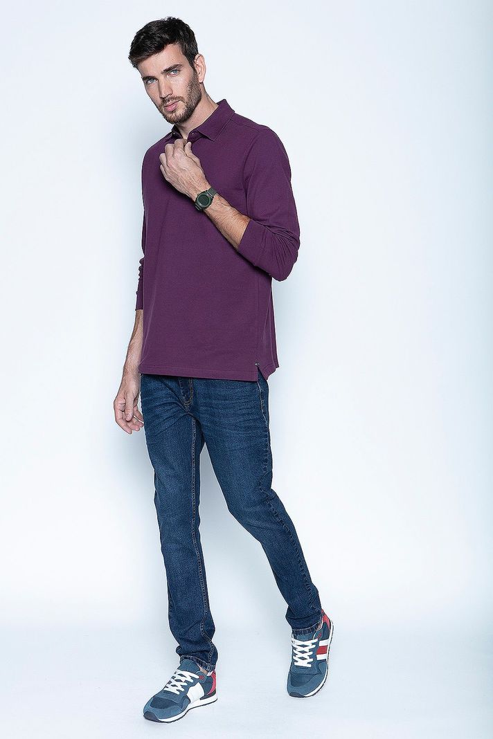 Polera Polo Ml Grape-3