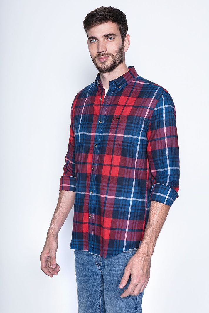 Camisa Cuadro Texas Fj Red-2
