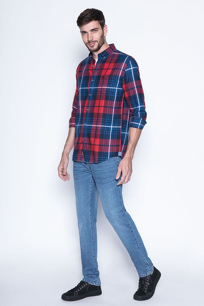 Camisa Cuadro Texas Fj Red-3