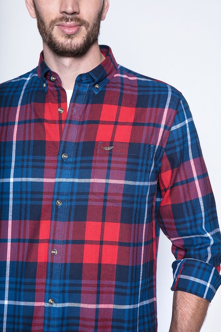 Camisa Cuadro Texas Fj Red-4