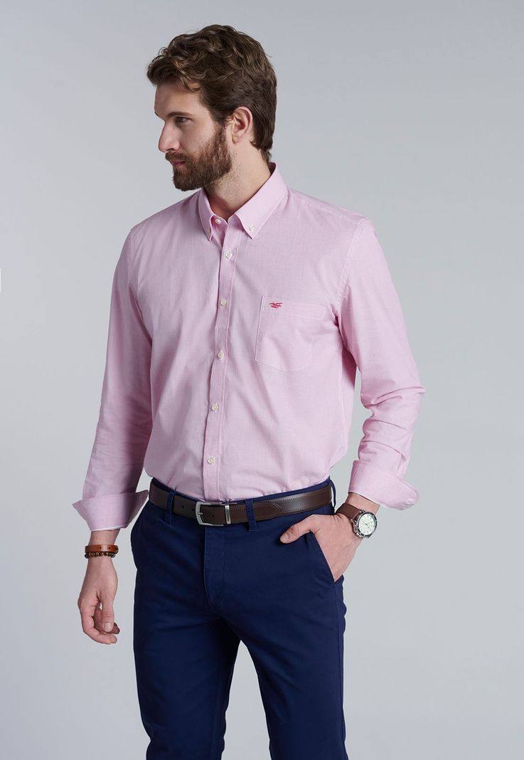 Camisa Mini Check Houston Sc Fucsia-0