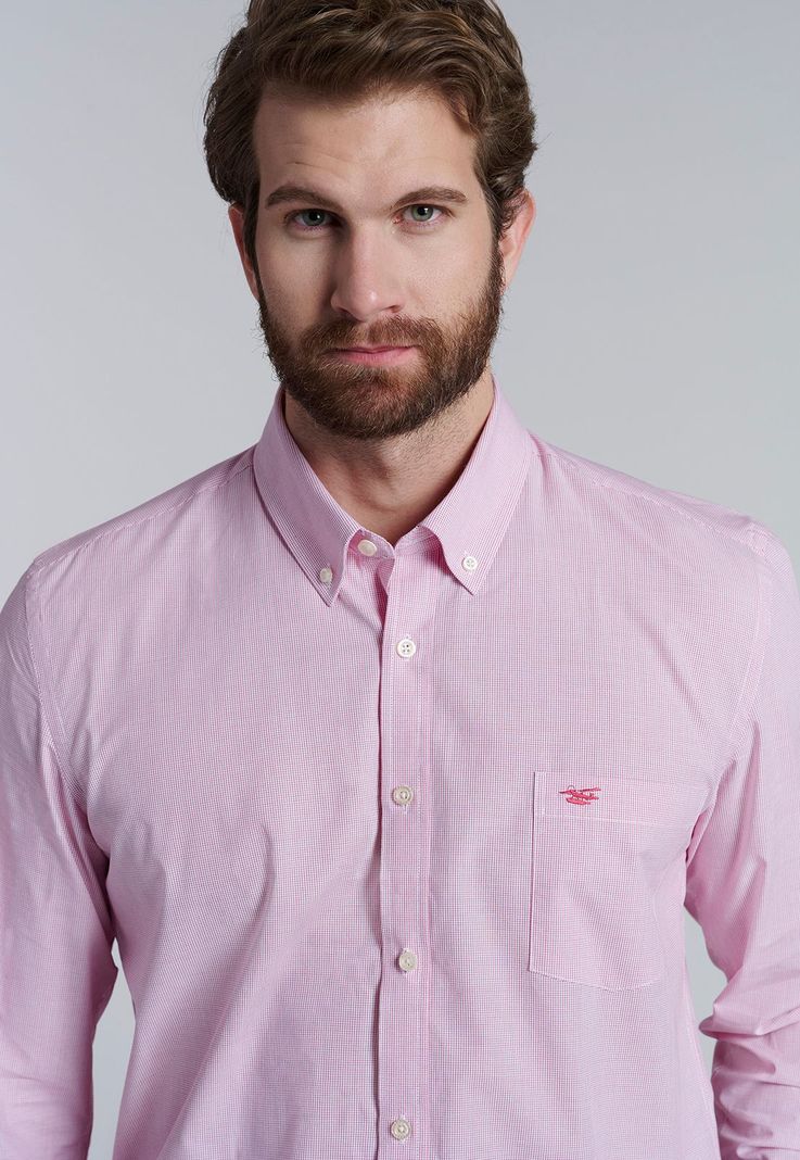 Camisa Mini Check Houston Sc Fucsia-2