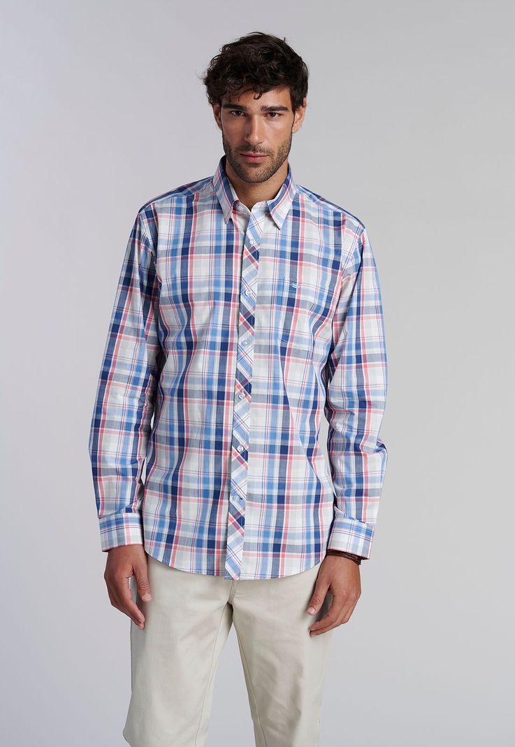 Camisa Check Orlando F Coral-0