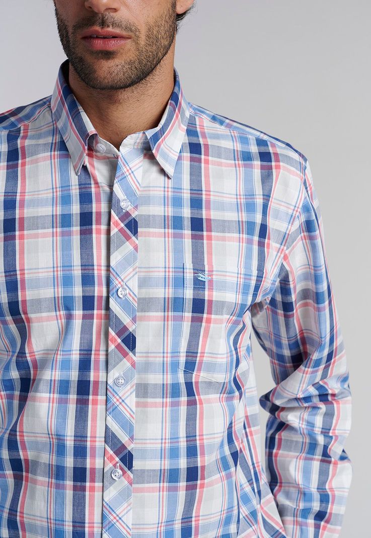 Camisa Check Orlando F Coral-2