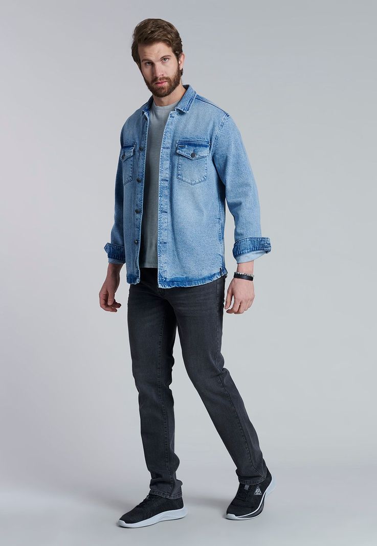 Overshirt Denim Fj Blue-1