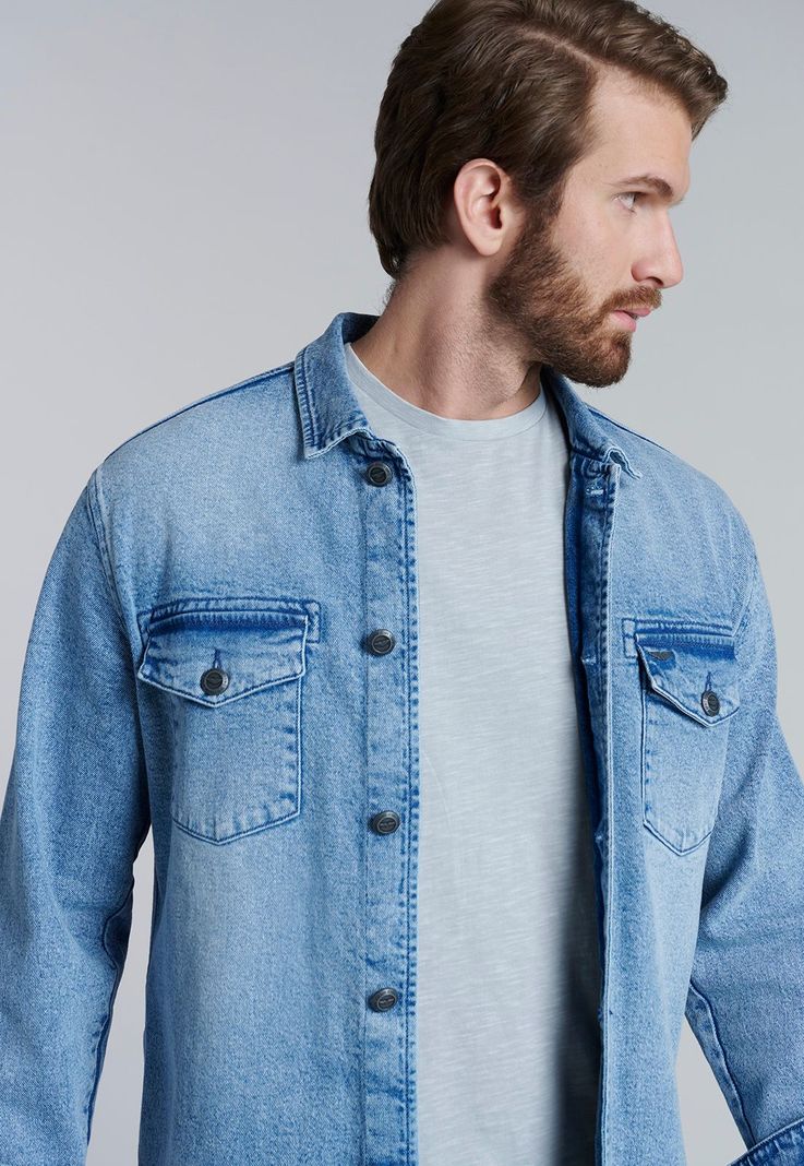 Overshirt Denim Fj Blue-2