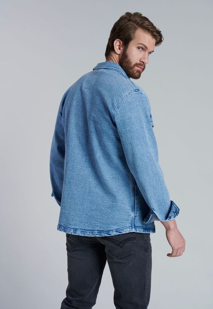Overshirt Denim Fj Blue-3