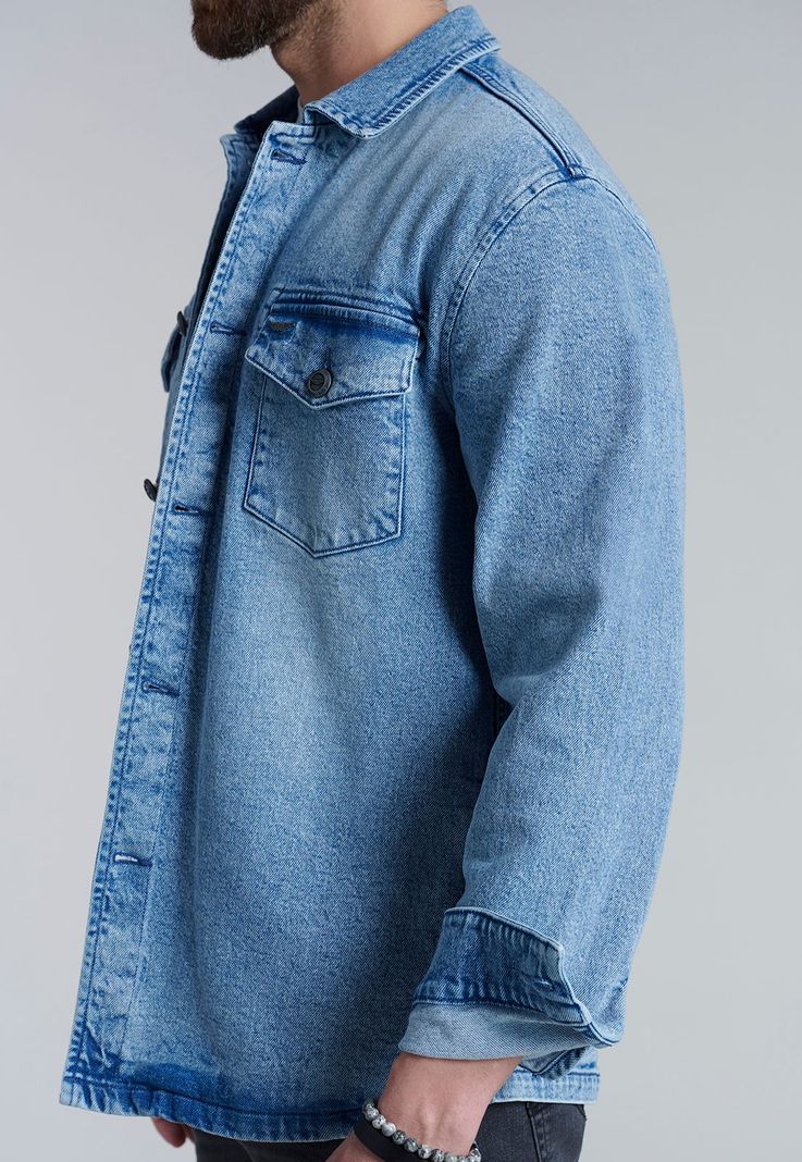 Overshirt Denim Fj Blue-4