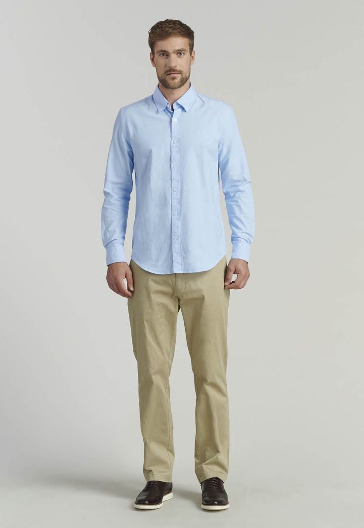Camisa Sport Oxford Fr Sky-1