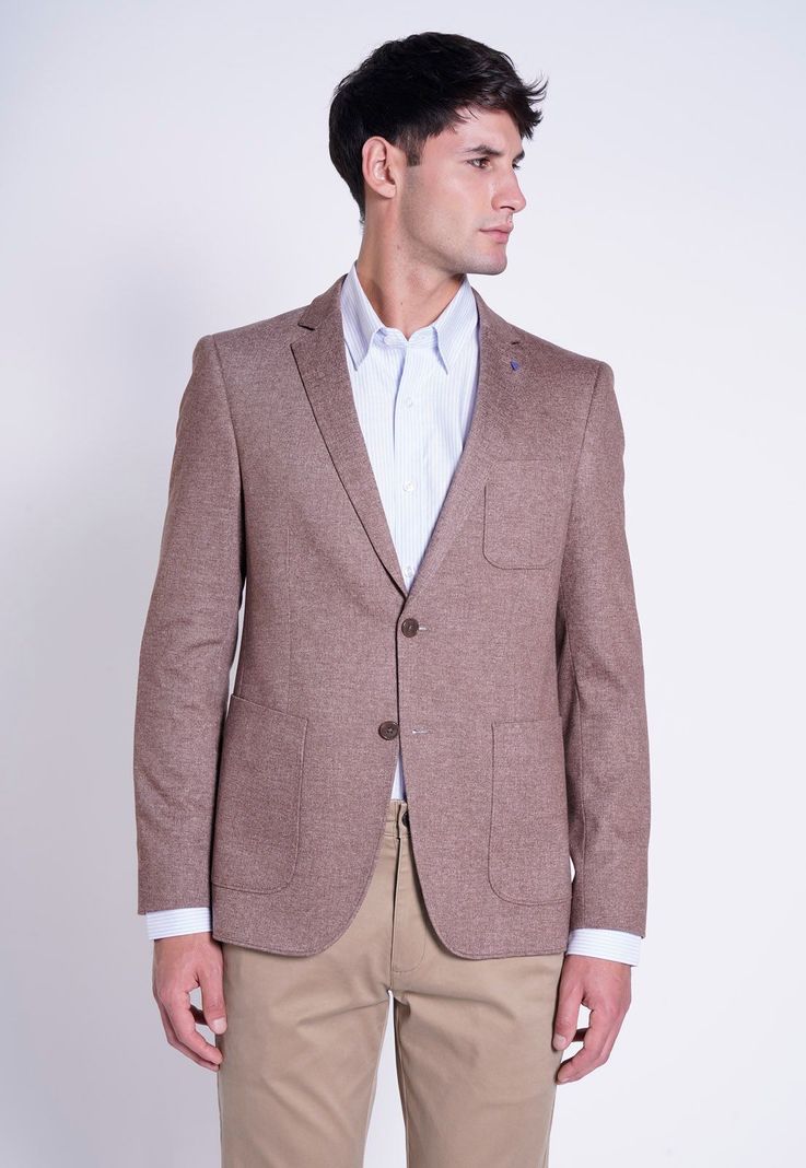 BLAZER ABERTO CAMEL-0