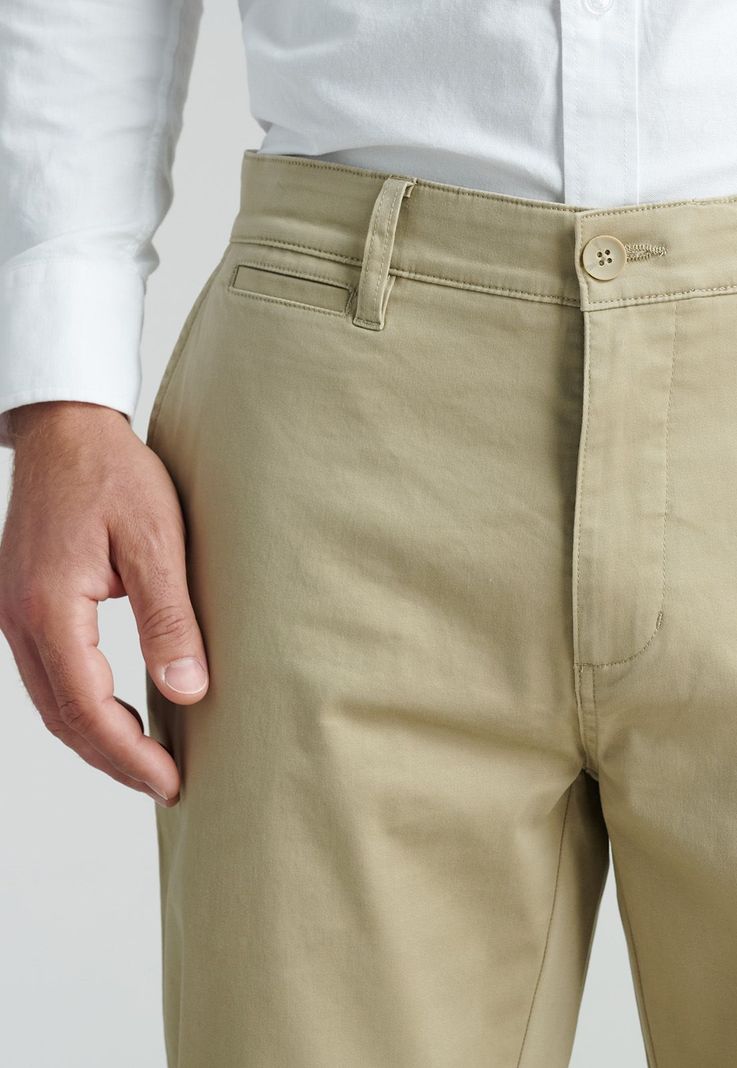 Pantalón Twill Slim /31 Business Khaki-2
