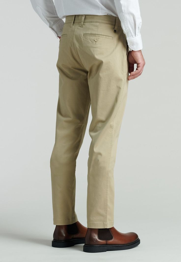 Pantalón Twill Slim /31 Business Khaki-3