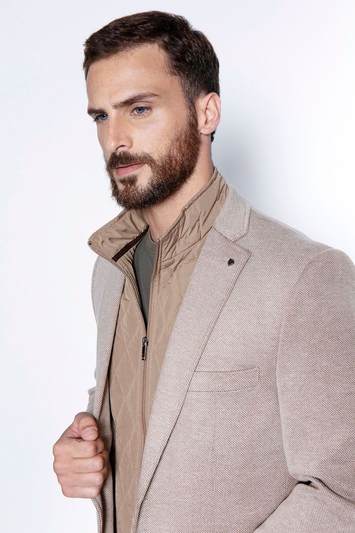 Blazer Knitted Bristol F Beige-2