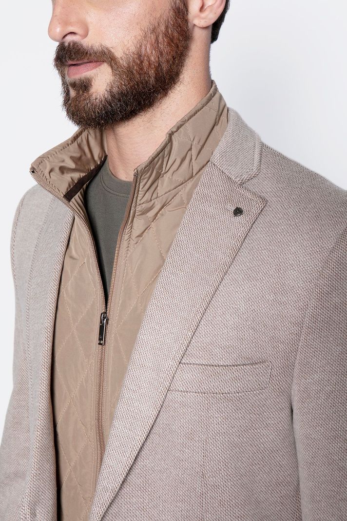Blazer Knitted Bristol F Beige-4