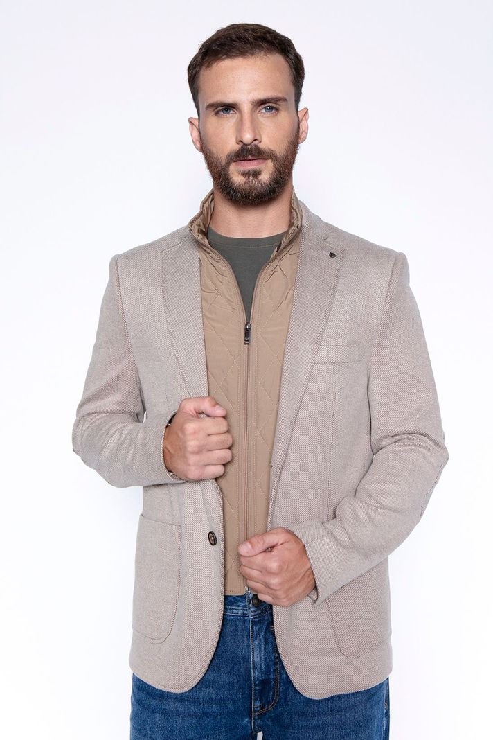 Blazer Knitted Bristol F Beige-0