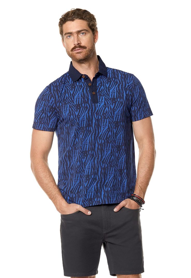 Polera Polo Connecticut Indigo Azul S