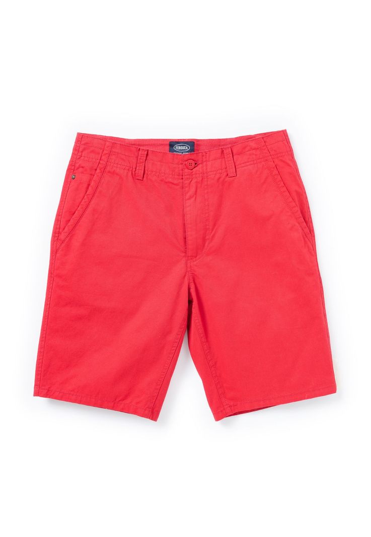 Bermuda Garment Dyed Red-4