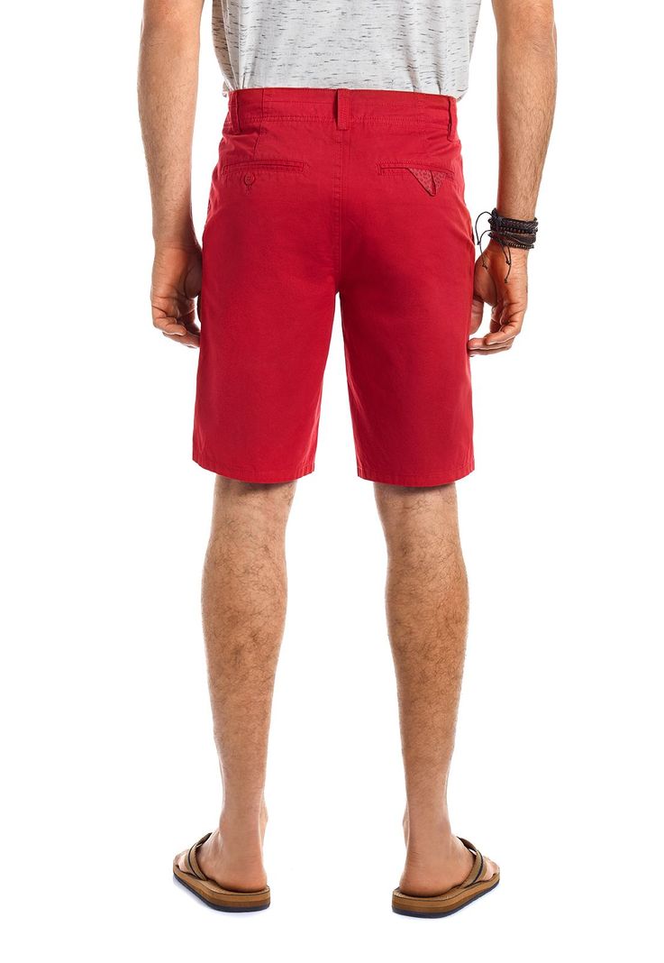 Bermuda Garment Dyed Red-2