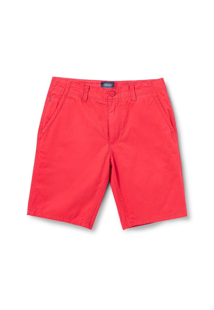 Bermuda Garment Dyed Red-5