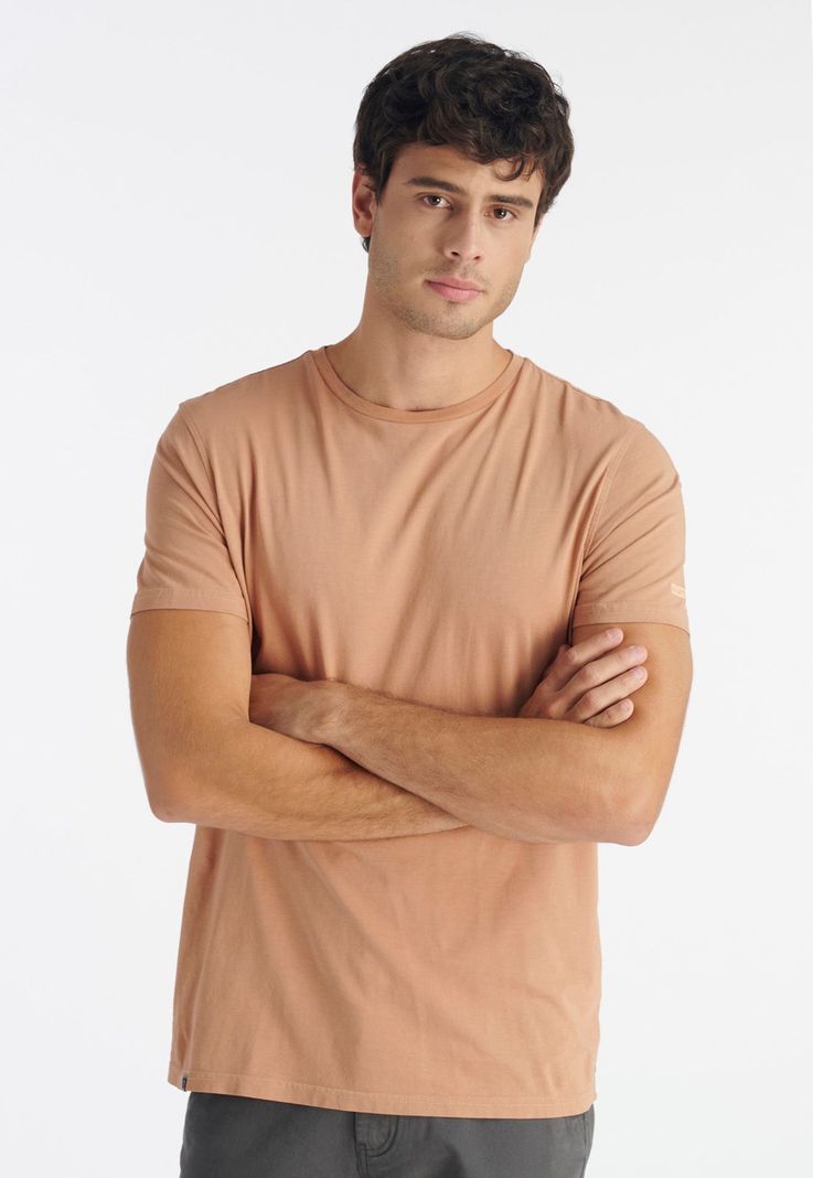 Polera Tres Cruces Casual Orange Naranjo S