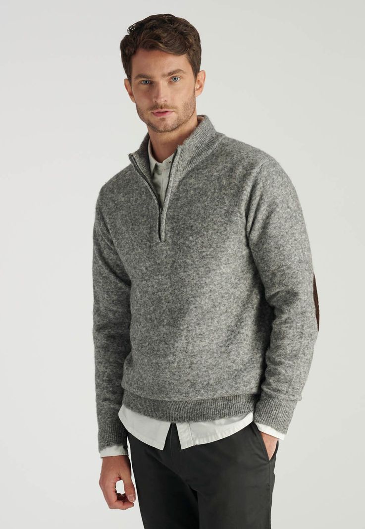 Cardigan Teruel Heritage Dk Grey Melange-0