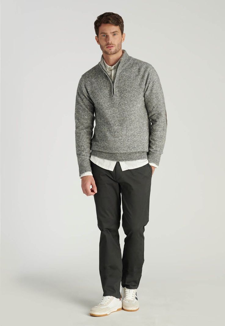 Cardigan Teruel Heritage Dk Grey Melange-1